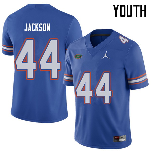 Jordan Brand Youth #44 Rayshad Jackson Florida Gators College Football Jersey Royal